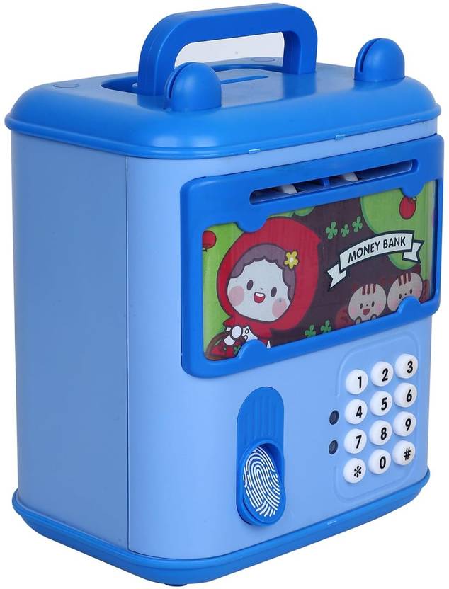5 in 1 Money Bank Mini ATM | Coin Bank Money for Kids Coin Bank  (Multicolor)