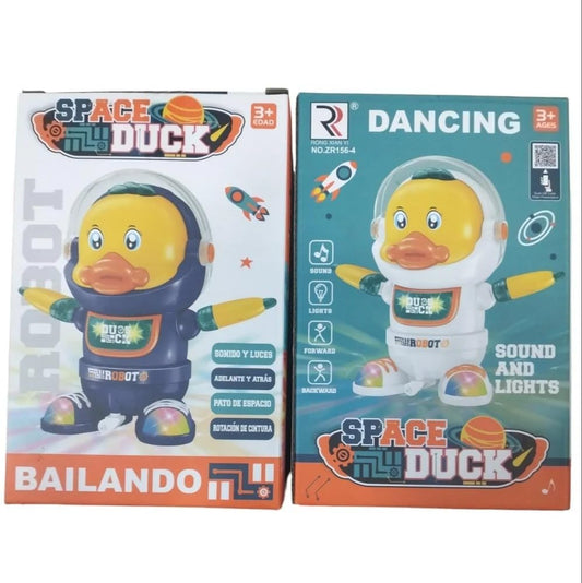 Baby Toyy Electric Space Duckes with Lights and Sounds Moving Walking Dancing Toy Lighting Walking Animal Toyy Electric Musical Space Duckes Toyy Battery Operated Dancing Duckes Toy for Kids