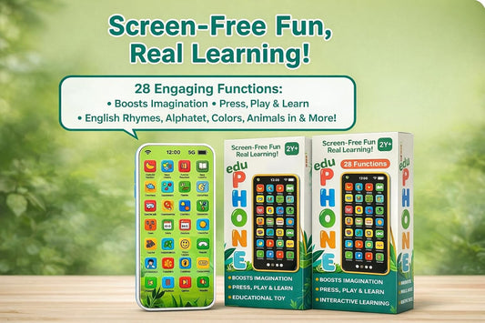 Edu Learning Musical Phone for Kids with 28 Engaging Function I IEducational Mobile Toy I Alphabet, Numbers, Rhymes & Music | Screen-Free Learning Toy (2+ Years)