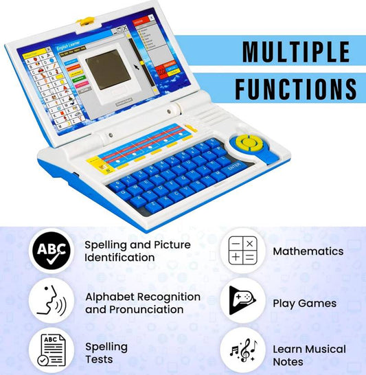 Educational Learning Laptop with 20 Activities Kids Laptop for Boys and Girls  (Blue)