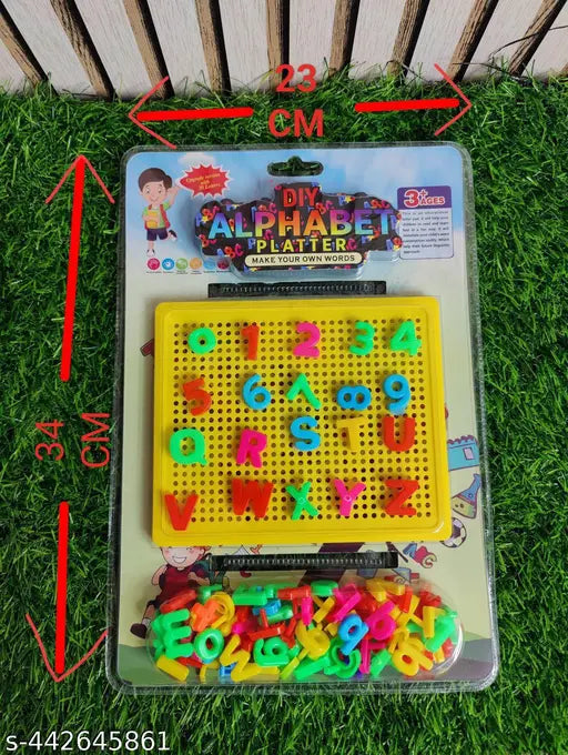 Big Alphabet & Numbers Learning Shape Puzzle Puzzle Toys for Kids Learning Board