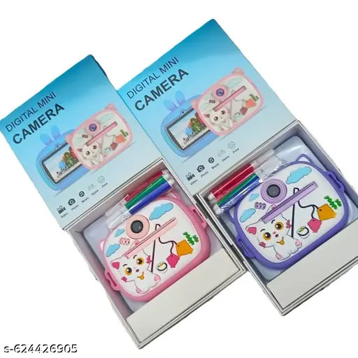 Instant Print Camera for Kids - 1080P HD, 48MP, Bluetooth, Free App, 2 Rolls Print Paper with 6 Sketch Pen, Stickers, Fun Filters, Gift for Boys and Girls (Pink, Pack of 1)